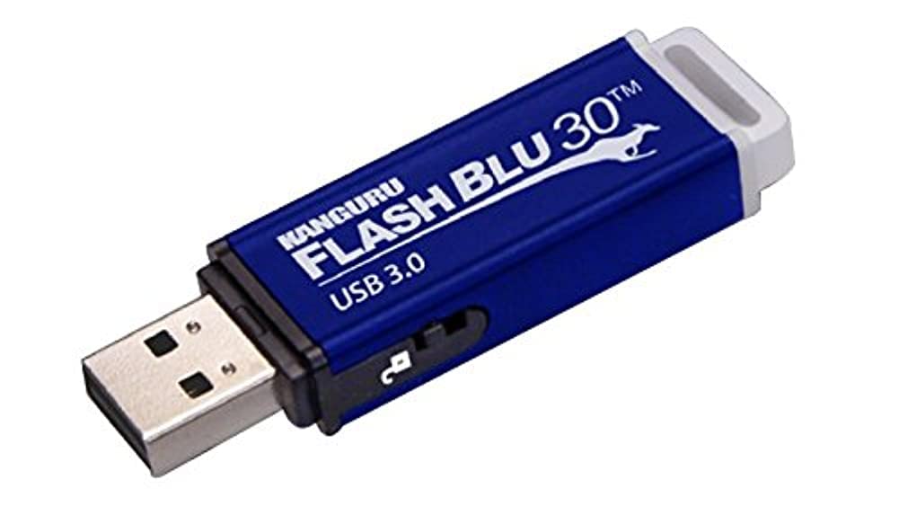 Flashblu30 with Physical Write Protect Switch SuperSpeed USB3.0 Flash Drive,Blue