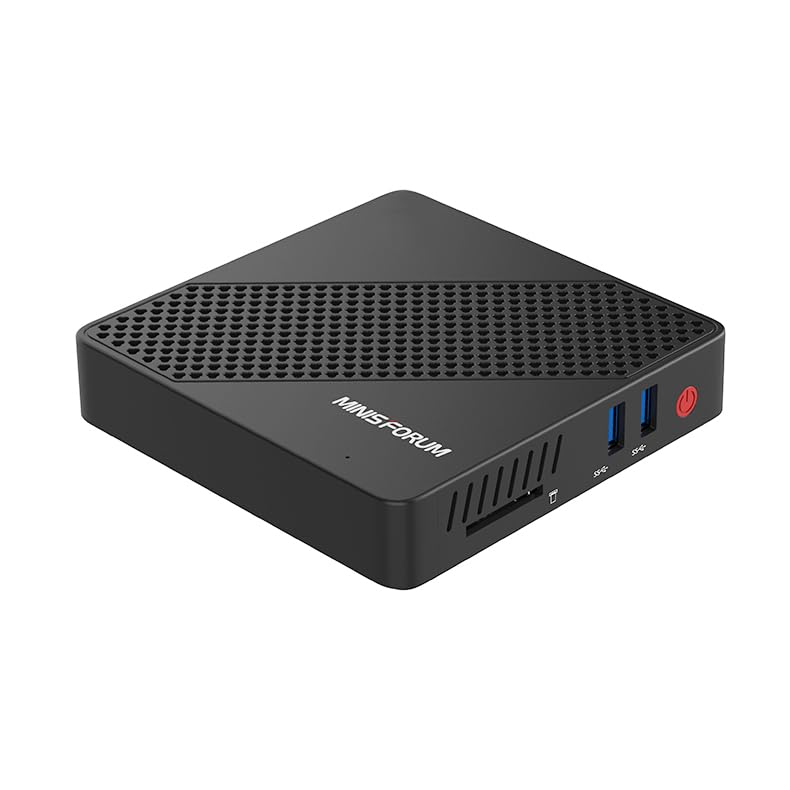 Minisforum N40 Mini Pc Fanless Silent Desktop Computer 4Gb Ram, 64Gb Emmc Micro Pc, Celeron N4020 Up To 2.8Ghz, 1000M Lan, Hdmi&
