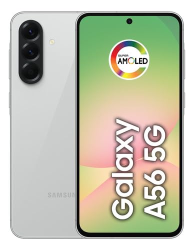 SAMSUNG Galaxy A56 5G Ai (for Tmobile Mint Tello & Global) (128GB + 8GB) Version Latina Unlocked SM-A566E/DS 6.6 120Hz 50MP Trip