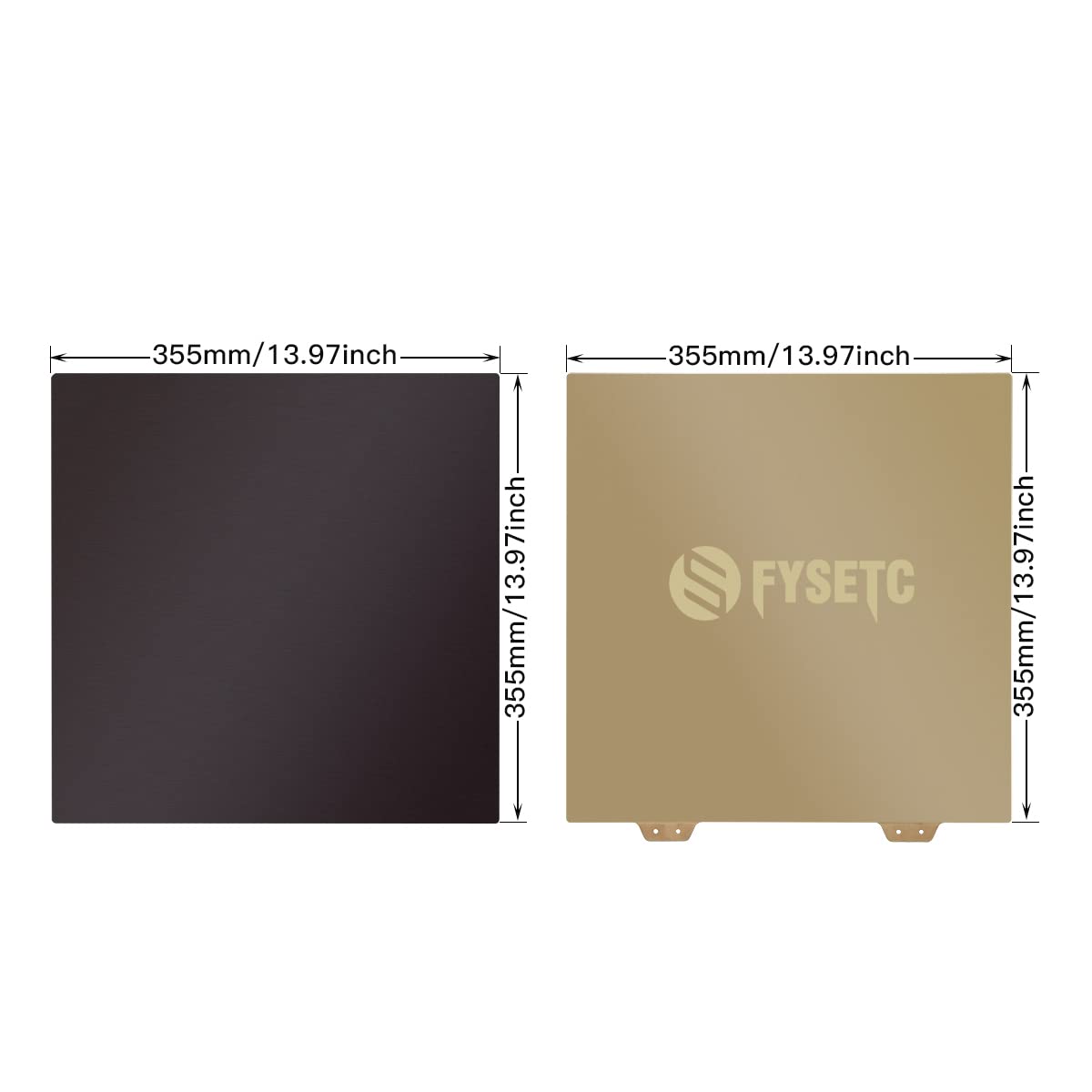 Fysetc Voron2.4 350Mm Build Plate   Smooth Pei Textured Print Surface   Double Sided Pei Sheet: Flexible Removable Magentic Heat