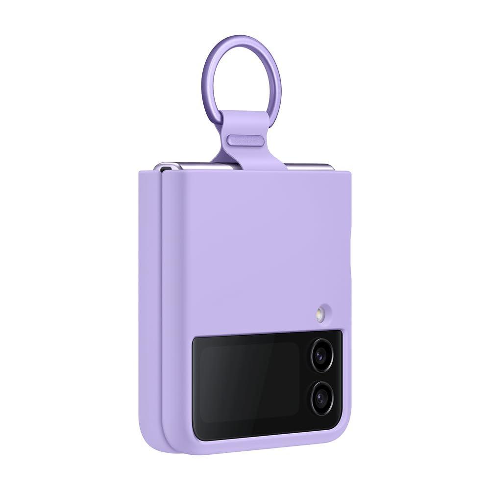 Samsung Galaxy Z Flip4 Official Silicone Cover With Ring Bora Purple