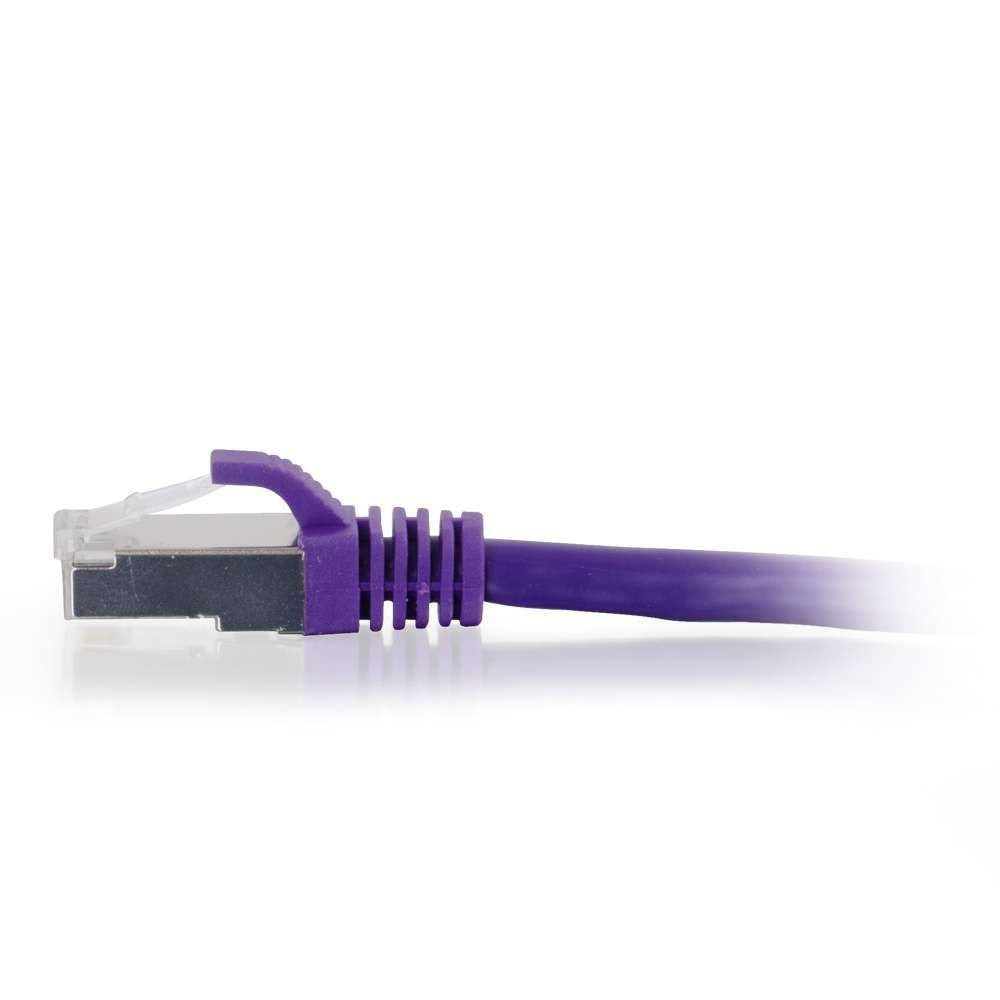 Legrand   C2G Cat6 Ethernet Cable, Snagless Shielded Cat6A Patch Cable, Purple Network Patch Cable, 25 Foot Snagless Stp Etherne