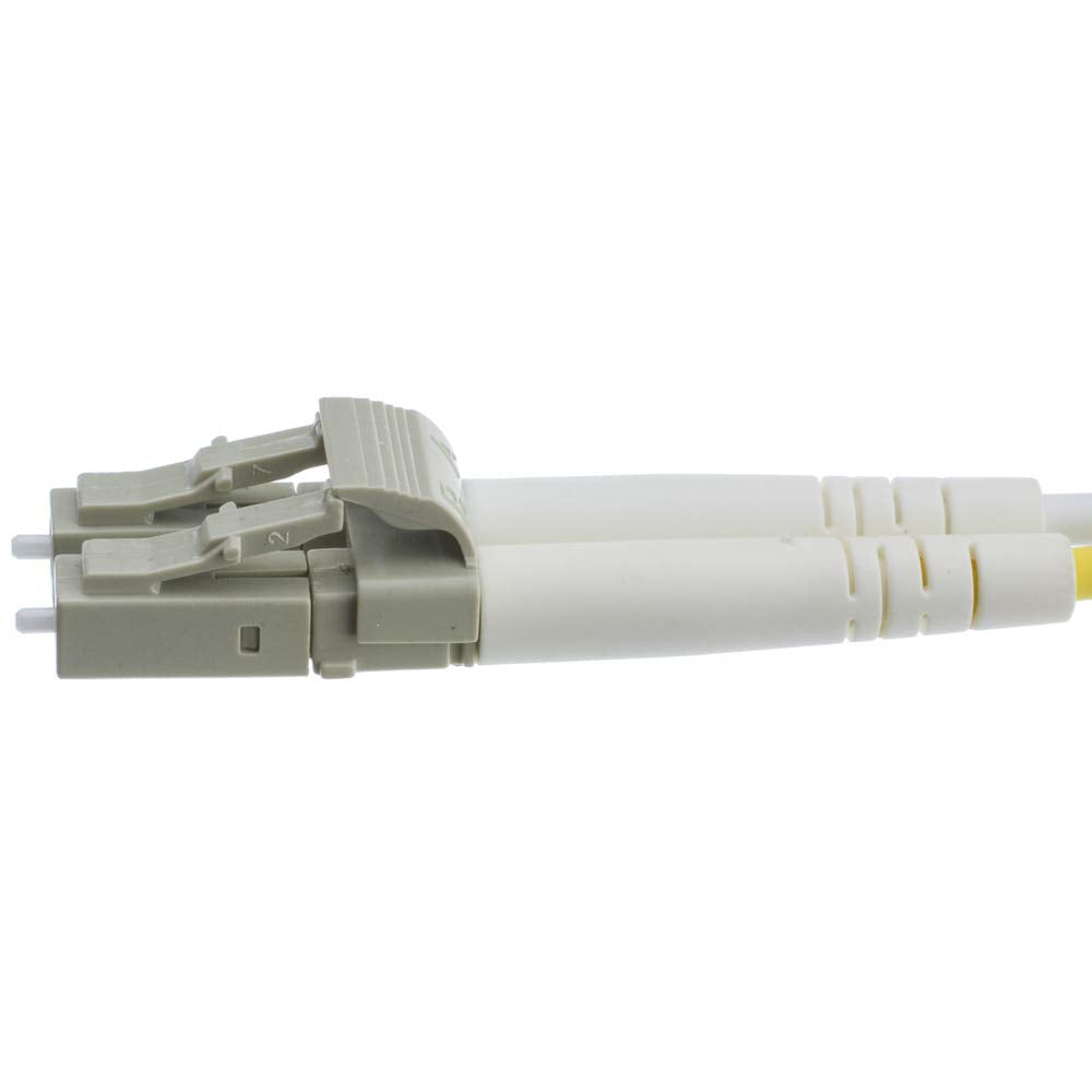 Cablewholesale Aqua Blue 10 Gbit Fiber Optic Cable, 2 Meter (6.6 Feet) Lc To Lc Lucent Connector Duplex 50/125 Om3 Multi Mode Fi