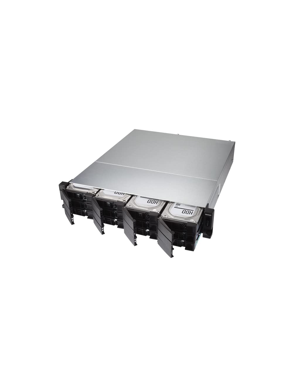 Qnap Tl R1200C Rp 12 Bay Rackmount Jbod Storage Enclosure With Usb 3.2 Gen 2 Type C Connectivity, Redundant Psu