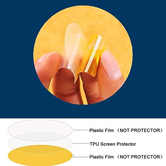 Compatible For Amaztim M2 Smart Watch Screen Protector, Lamshaw [6 Pack] Full Coverage Tpu Clear Film Compatible For Amaztim M2