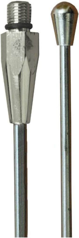 Hustler Ic 56 Stainless Steel 102'' (8.5 Feet) Cb Band Antenna Whip, 27 Mhz Frequency, Resists Bending And Kinking, Stainless St