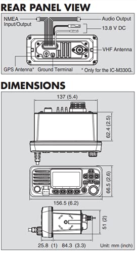 Icom Vhf, Basic, Compact, White, Standard