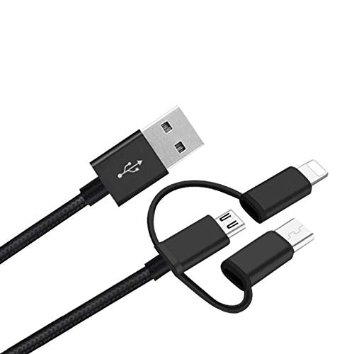 Boxwave Cable Compatible With Clover Flex   Allcharge 3 In 1 Cable For Clover Flex   Jet Black