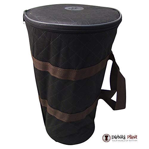 The 17 ' ' Wave Zaza Percussion Egyptian Style Darbuka Doumbek (Glowing Red   Engraved)