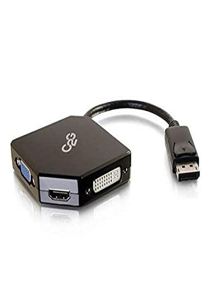 C2G Display Port Adapter, 4K, Display Port To Hdmi, Vga, Or Dvi, Black, Cables To Go 54340