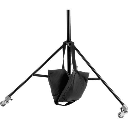 Impact 25 lb Black Saddle Sandbag - Durable Weight Training Equipment for Fitness, Strength Training, and Home Gym Use