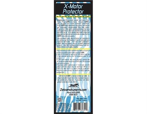 Zebra Instruments, X13Pr X 13 & Evergreen Motor Protector Surge Protection For 120 240V