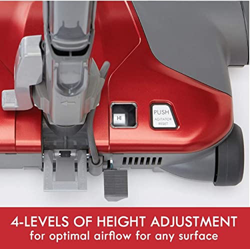 Kenmore 81414 Red Bagged Canister Vacuum with Telescoping Wand, 400 Series Cleaning Tools for Home and Pet Hair