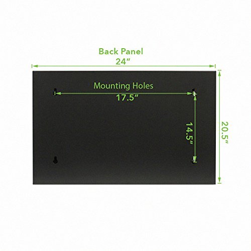 Navepoint 9U Server Cabinet With Hinged Back   23.6    Deep, 9U Server Rack Enclosure With Locking Glass Door, Wall Mount Rack W