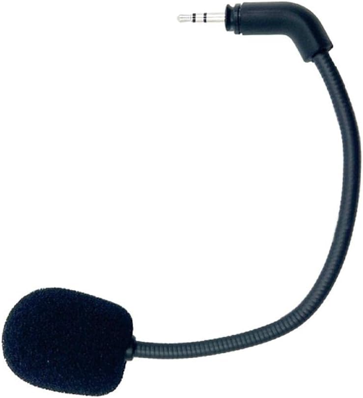 Black Portable 2.5mm Microphone Stereo Studio Gaming Headset Voice Mic- for Turtle-Beach Recon 500 Microphone Replacement Portab