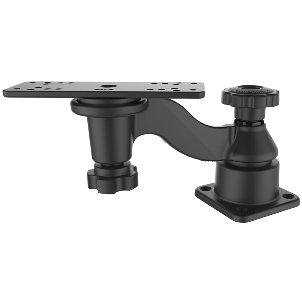 RAM Mounts Horizontal 6 Swing Arm Mount for Fishfinders & Chartplotters RAM-109HU Compatible with Garmin, Humminbird, Lowrance +