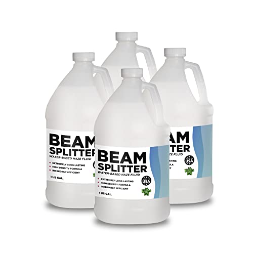 Froggys Fog Beam Splitter Professional Haze Fluid for Hurricane Haze 1, 2 and 4, and Other Haze Machines, Water-Based Hazer Flu