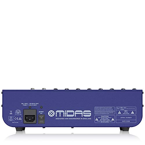 Midas Dm12 12 Input Analogue Live And Studio Mixer With Midas Microphone Preamplifiers