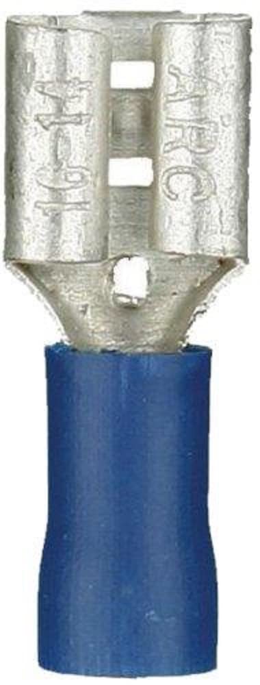 Install Bay Bvfd205 Vinyl Female Connector 16/14 Gauge .205, Blue (100 Pack)