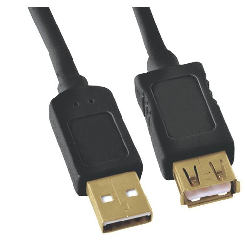 Ge Ho97837 A Male To A Female Usb 2.0 Extension Cable (10 Ft Gold)