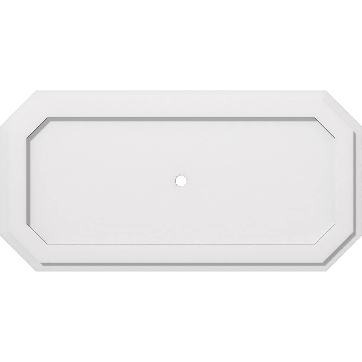 Ekena Millwork Cmp32X16Ed 01000 Emerald Architectural Grade Pvc Contemporary Urethane Ceiling Medallions 32''W X 16''H X 1''Id X