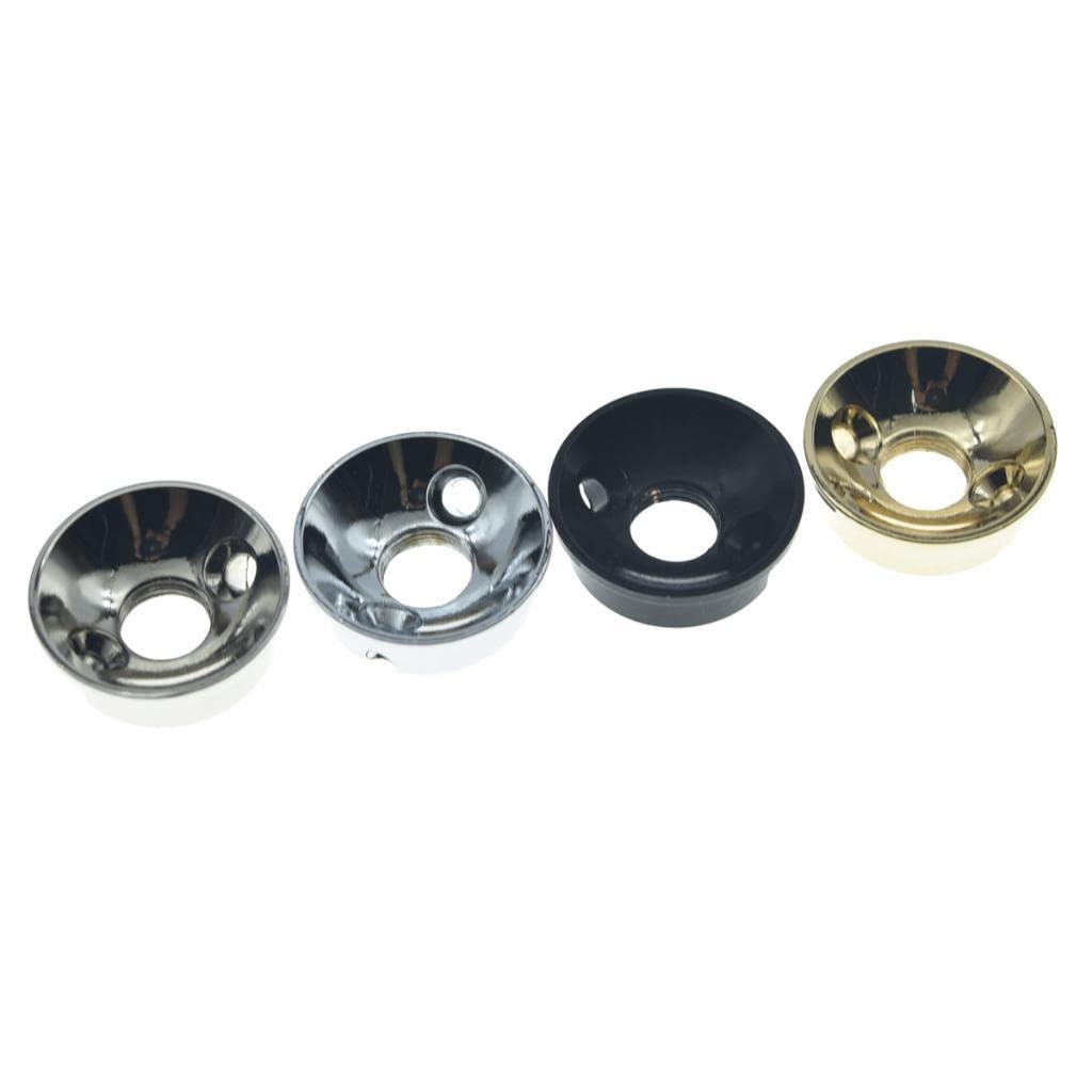 Kaish Chrome Brass Metric Electric Guitar Jackplate Electrosocket Jack Plate For Fd Import Style Tele/Telecaster