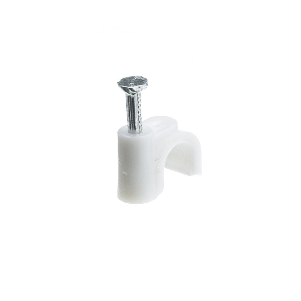 Cablewholesale Rg6 Cable Clip, White, 100 Pieces Per Bag (200 961)