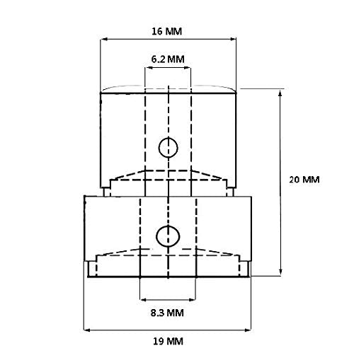 Guyker Guitar Aluminum Dual Concentric Control Knobs   Dome Volume Tone Stacked Knob Replacement For Electric Guitar Or Bass (Bl