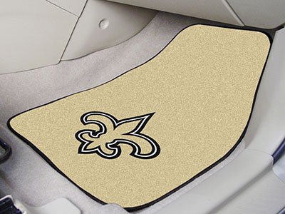 NFL - New Orleans Saints Carpet Car Mat Set - 2 Pieces