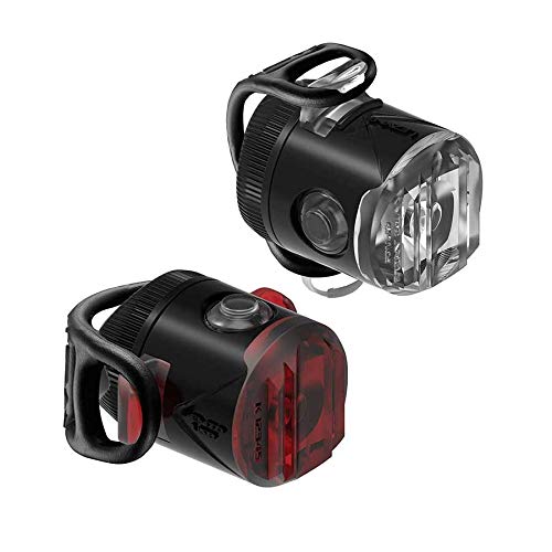 Lezyne Femto Usb Drive Bicycle Light Set, Front And Rear Pair, White/Red Led, Road, Mountain, Gravel Bike, Flashing, Usb Recharg