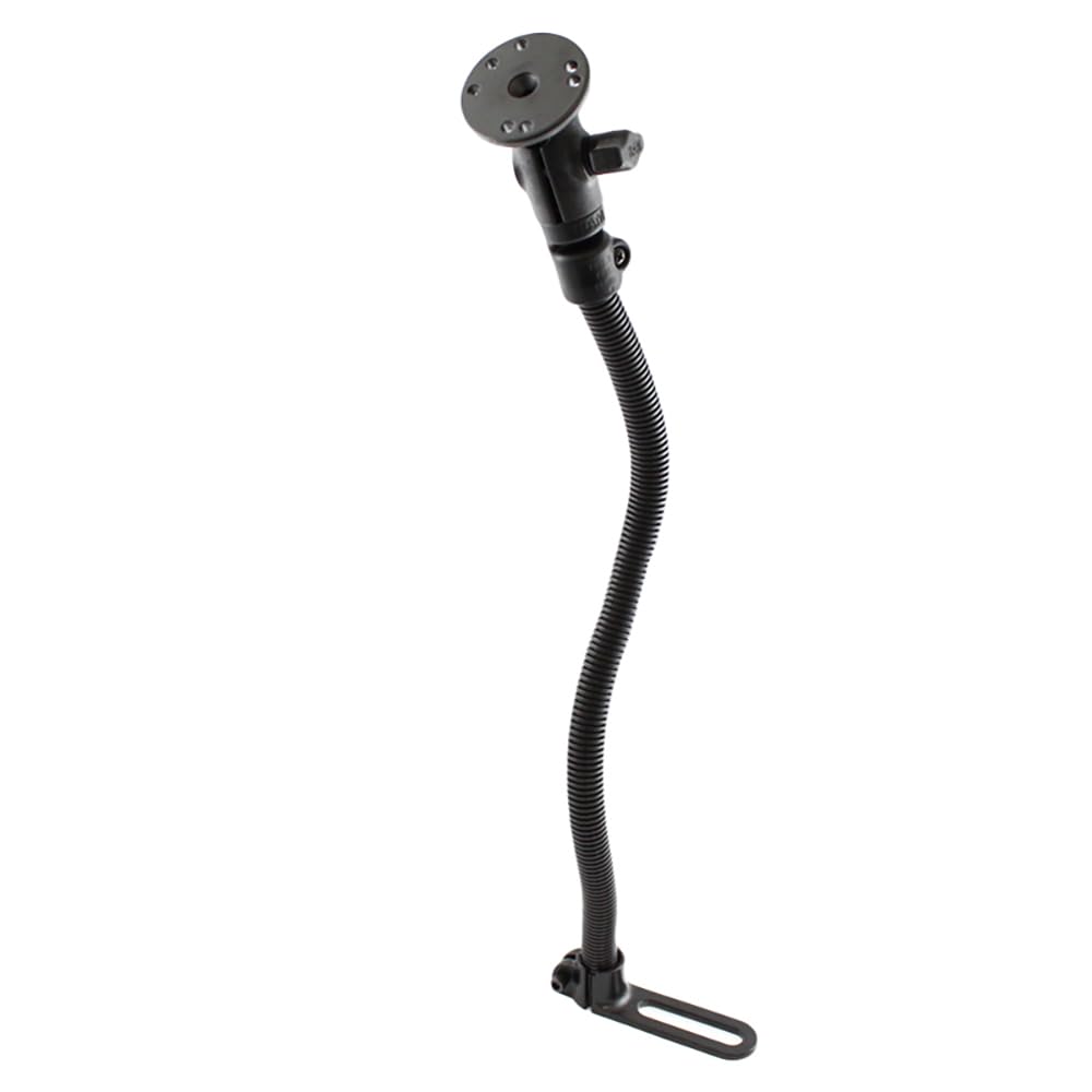 RAM Mounts RAMB3161202U Pod I Vehicle Mount with 18 Inch Aluminum Rod and Round Plate Compatible with RAM Devices