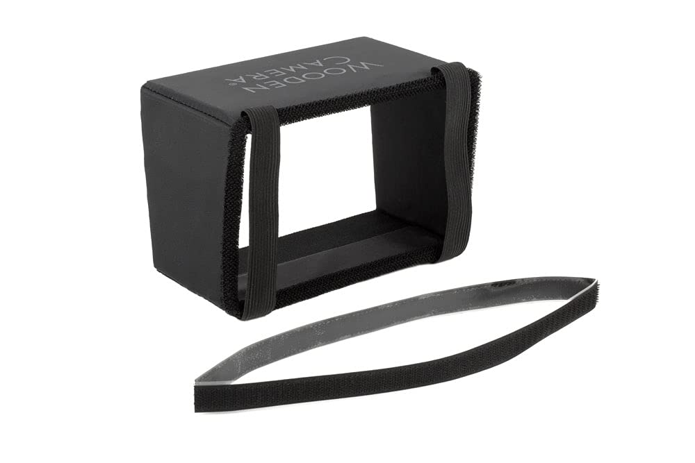 Wooden Camera Lcd Sun Shade For Monitors 6 To 7 Inches, Monitor Hood With All Sides Coverage And Flexible Bottom For Easy Access