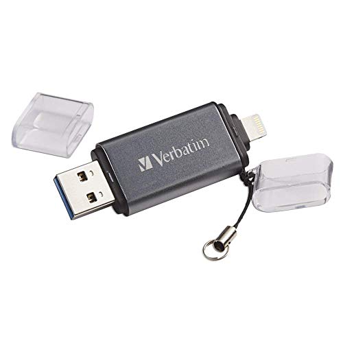 Verbatim 16Gb Store    N    Go Dual Usb 3.0 Flash Drive For Apple Lightning Devices   Graphite