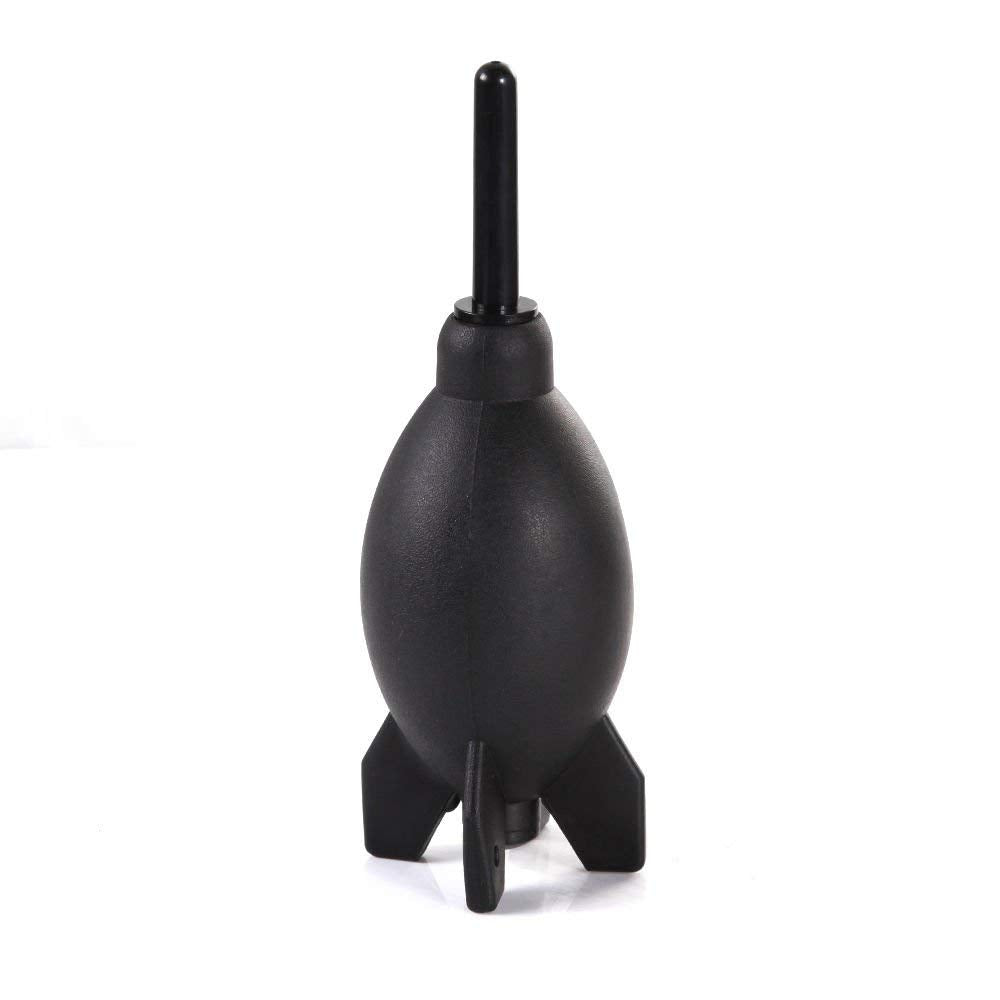 Focusfoto Pro 6.6 Inch Rubber Rocket Air Blower Duster Cleaner Dust Cleaning For Dslr Camera Ccd Lens Keyboard Black