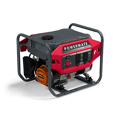 Powermate Pm3800 3,800 Watt Gas Powered Portable Open Frame Generator   Ultra Quiet Performance   Ideal For Home, Camping, Rv An