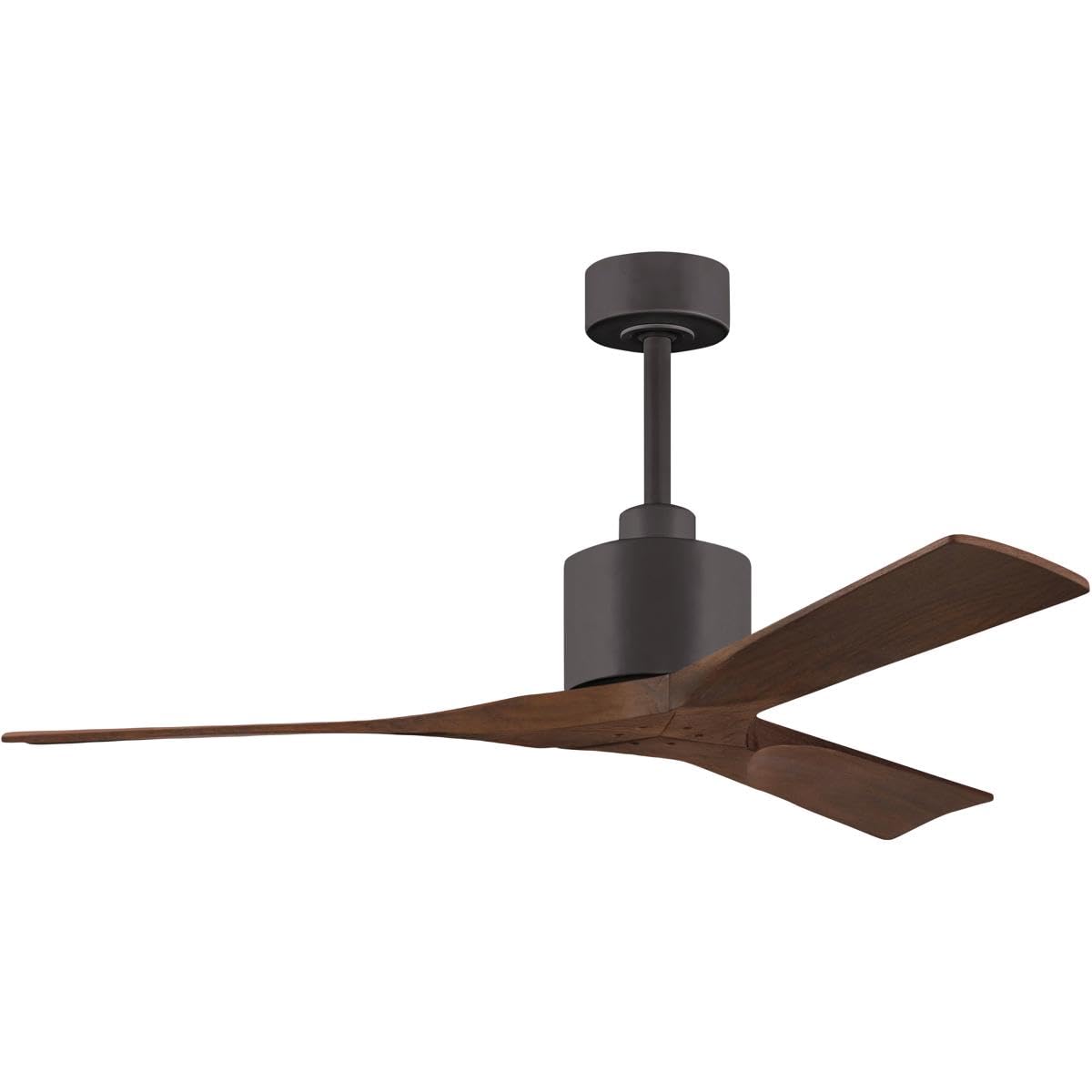 Matthews NK-TB-WA-52 Nan 52 Indoor/Outdoor Damp Locations Ceiling Fan with Remote and Wall Control, 3 Solid Wood Blades, Texture
