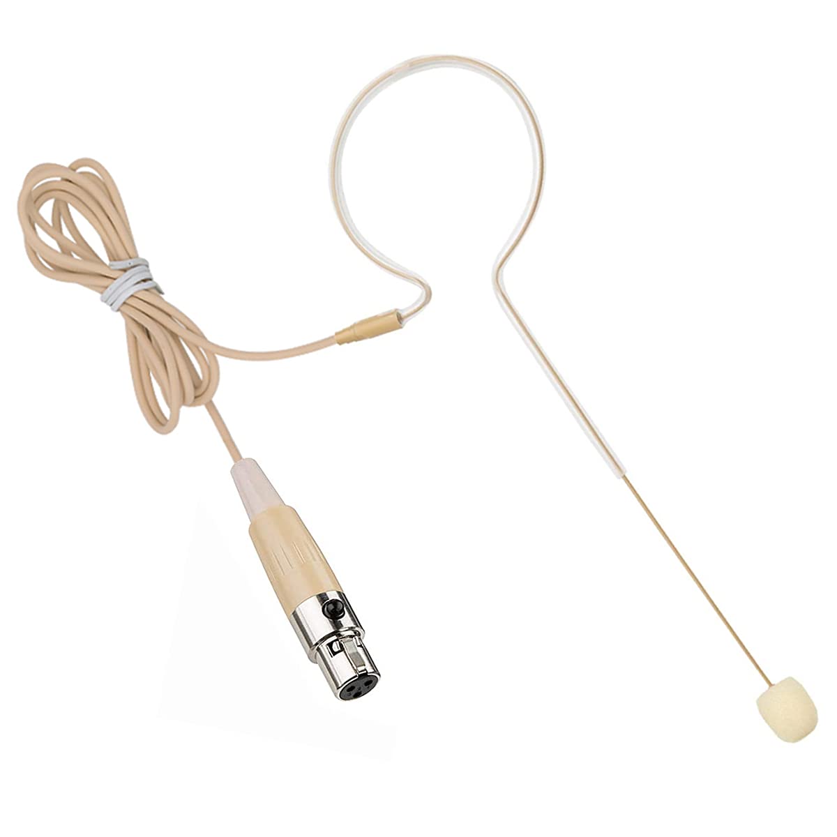 XGWTH Headset Microphone Single Ear Earset Headworn Over Ear Hanging Condenser Omnidirectional Mic Compatible with AKG Wireless 
