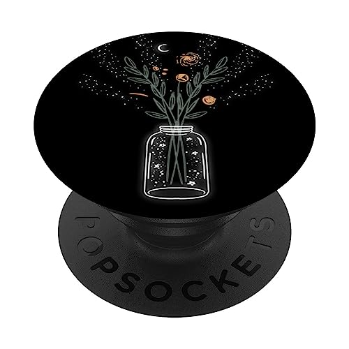 Galaxy Flower Stars Sky Night Moon Outer Space Gift Popsockets Standar ...