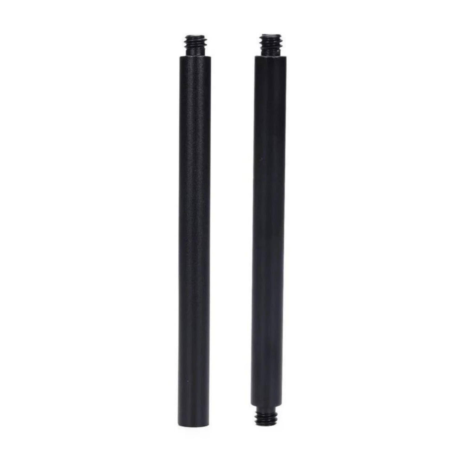 Matte Black Threaded Lamp Rod Metal Table Lamp Rod Diy Fixture Parts Extending, Black Pole 20Cm