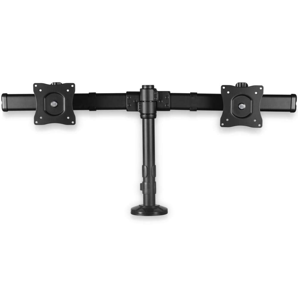 Startech.Com Dual Monitor Mount   Supports Monitors 13'' To 27''   Adjustable   Desk Clamp Or Grommet Hole Desk Mount For Dual V