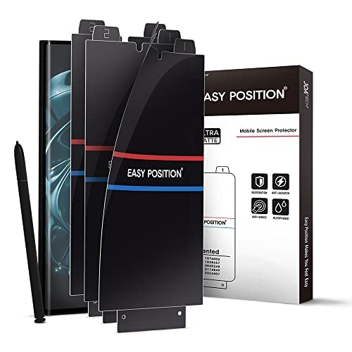 Easyposition Screen Protector (3 Pack) For Galaxy Note 20 Ultra, [Matte] Anti Glare, Fingerprint Compatible Perfect Touch, Easy