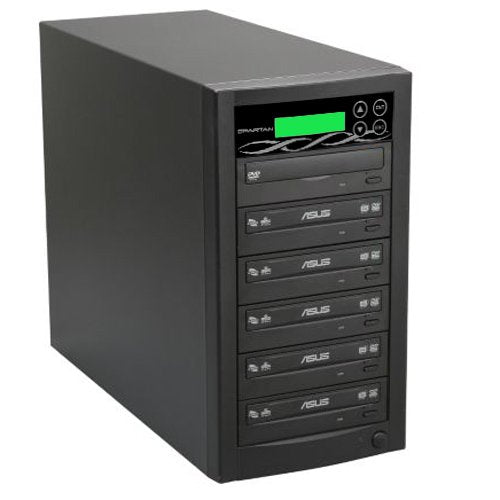 Spartan Edge 1 To 5 Target Multiple Dvd/Cd Disc Copy Tower Duplicator With 24X Writer Burners (Standalone Video & Audio Back Up