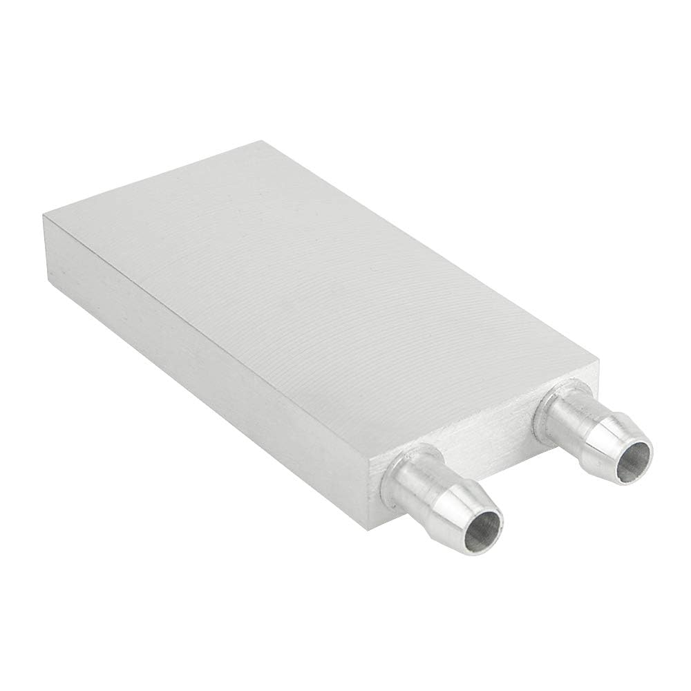 Bxqinlenx Aluminum Water Cooling Block For Cpu Graphics Radiator Heatsink 40X 80Mm White