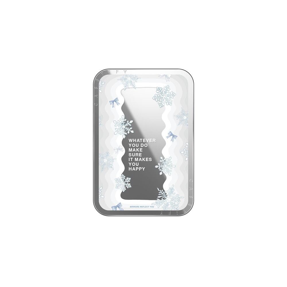 CASETiFY Snappy Card Holder Stand Compatible with Magsafe - First Snow - Silver Mirror