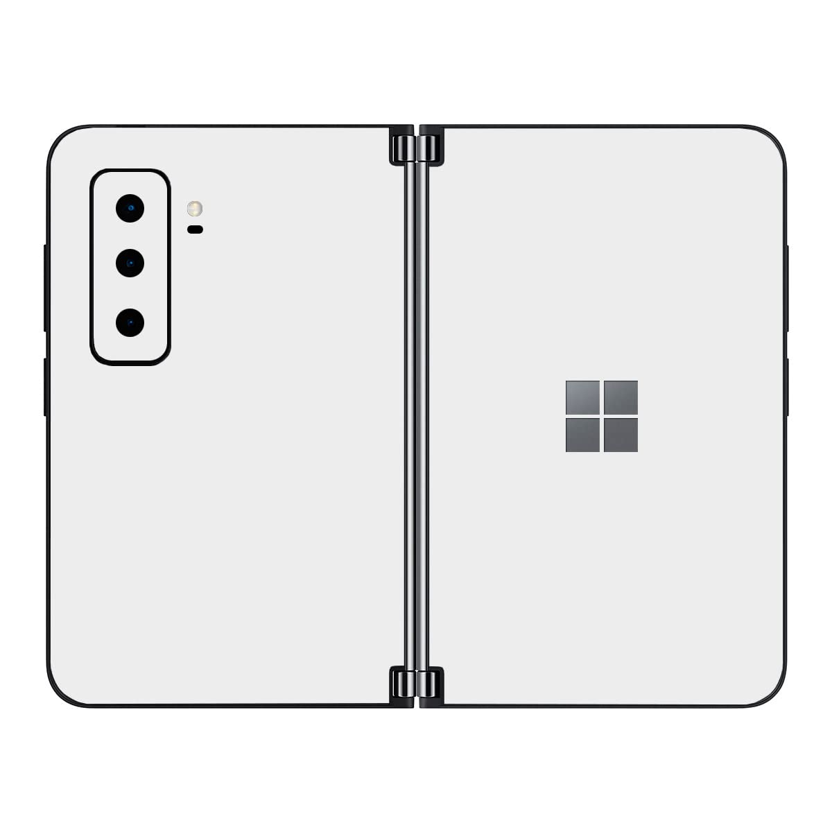 SopiGuard Sticker Skin for 2021 Microsoft Surface Duo 2 2nd Gen Edge-to-Edge Front and Rear Panels Vinyl Decal (Matte White)