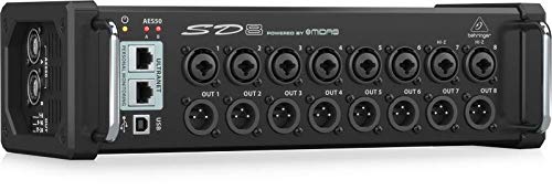 Behringer Sd8 Xlr Microphone Preamp With Aes50 Networking Capability