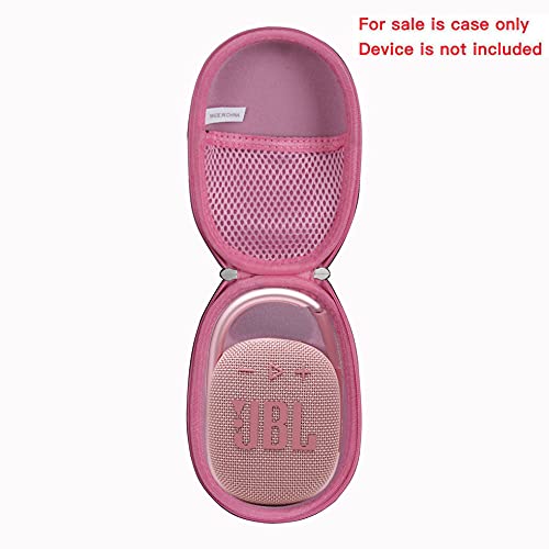 Adada Hard Travel Case For Jbl Clip 4/Jbl Clip 5   Portable Mini Bluetooth Speaker (Pink)