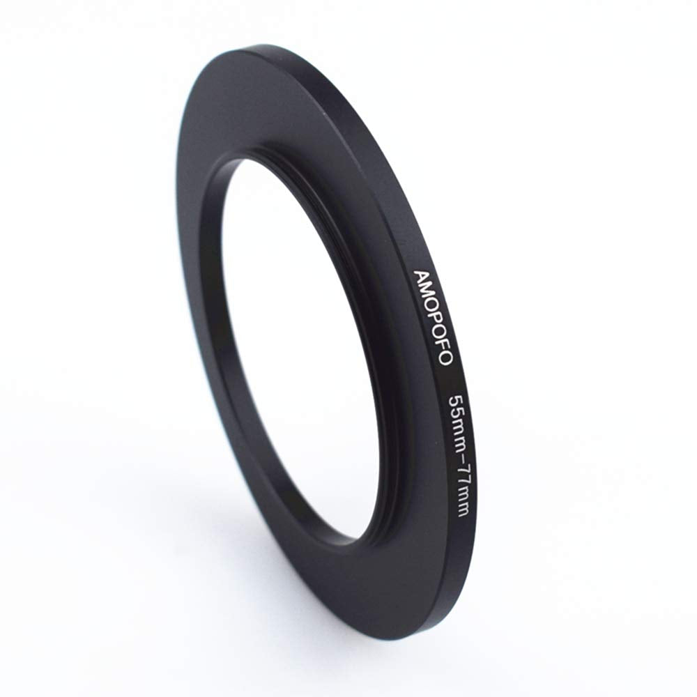 55Mm To 77Mm Step Up Ring Filter Adapter/55Mm To 77Mm Camera Filter Ring For 77Mm Uv,Nd,Cpl,Metal Step Up Ring