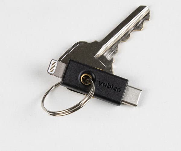 Yubico   Yubikey 5Ci   Two Factor Authentication Security Key For Android/Pc/Iphone, Dual Connectors For Lighting/Usb C   Fido C