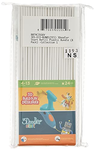 3Doodler Start 3D Printing Filament Refill Bundle (250 Pieces) Pack Of 1